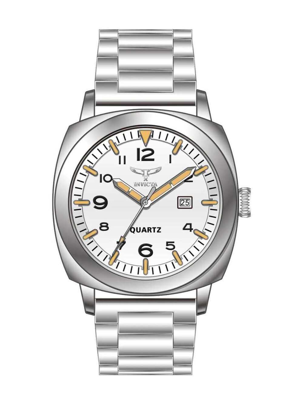Invicta Specialty Men Metal Silver Silver dial MG68 Quartz, 44mm (69632)